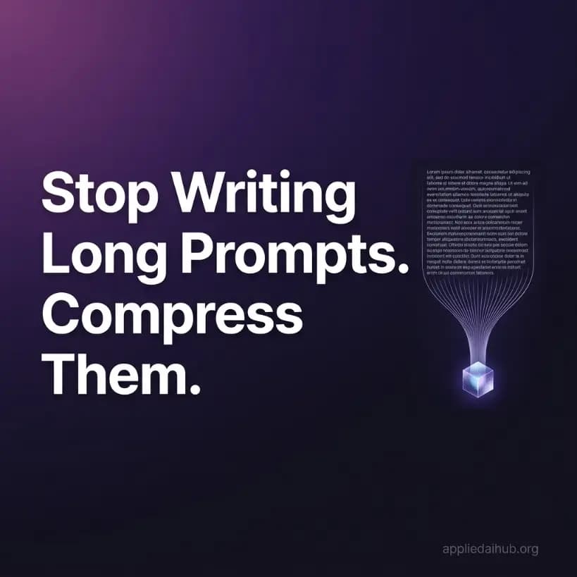 Stop Writing Long Prompts. Compress Them