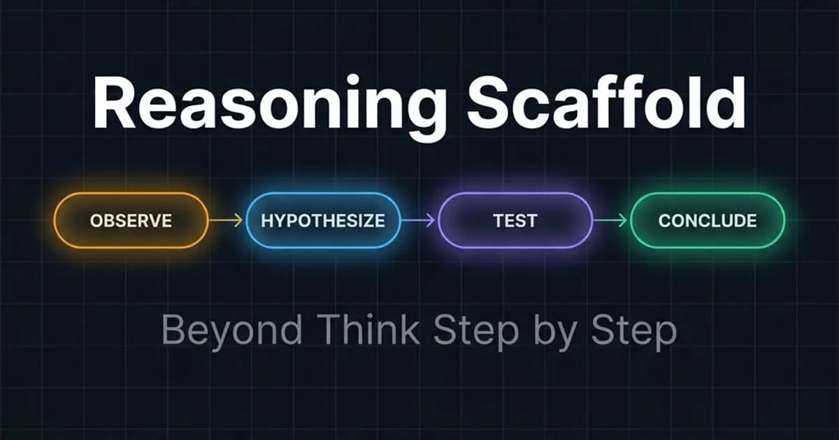 Beyond 'Think Step by Step': How to Build a Reasoning Scaffold That Forces AI to Actually Think